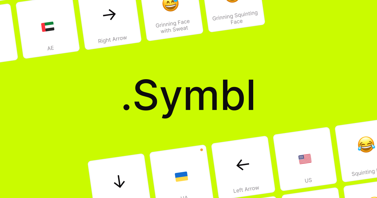 Symbl - Your Ultimate Symbol Library